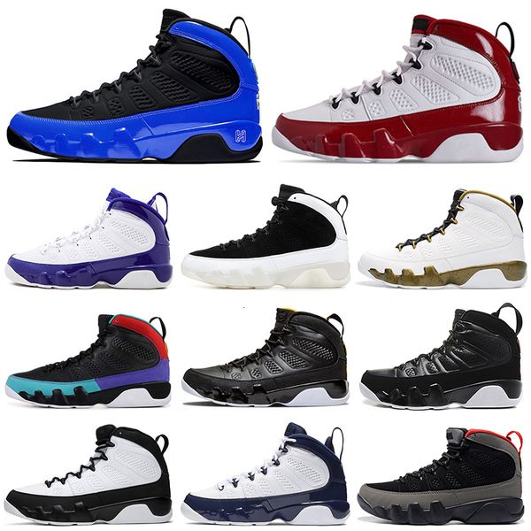 

new 9 9s men basketball shoes gym red racer blue citrus dream it do it unc space jam mens trainers sports sneakers 7-13