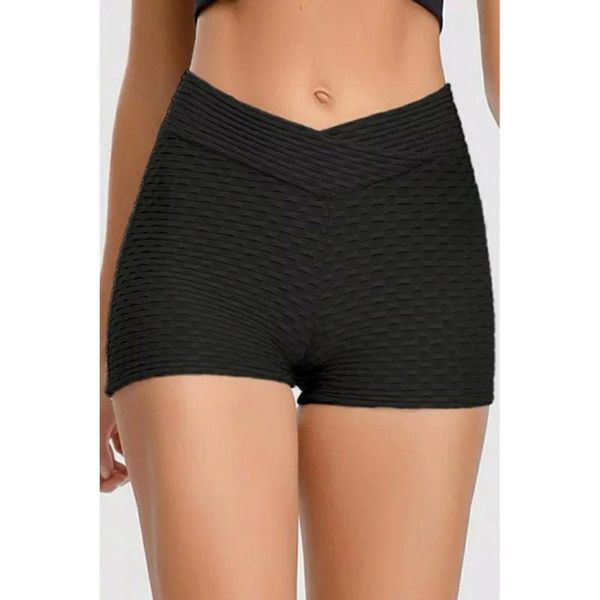 

new style sports and fitness shorts women's peach high-waisted belly holding yoga leggings sports casual pants fitness pants, Black;blue