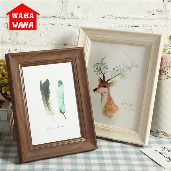

творческое vintage photo frame ретро деревянные новобрачные рекомендация картинки рамки детская деревянная рамка домашнее украшение