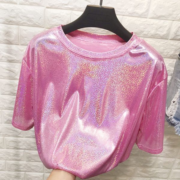 

wholesale fashion casual t shirt summer selling women bright blouses lady beautiful nice t-shirt, White