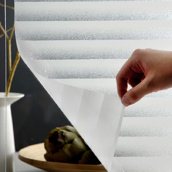 

louver glass film static cling thermal-insulation privacy protection uv reduction easy operation home office store decoration