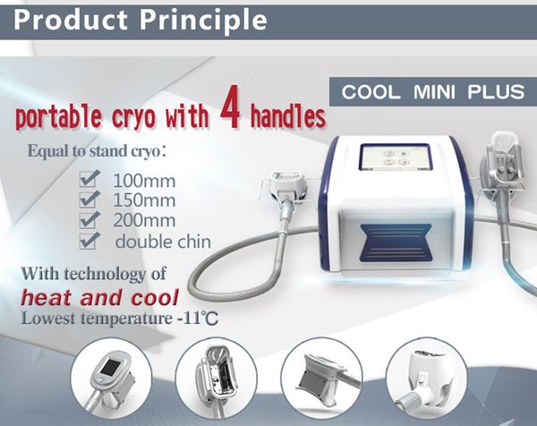 

salon use cellulite cool body slimming physiotherapy equipment ing fat cryotherapy with 4 handles