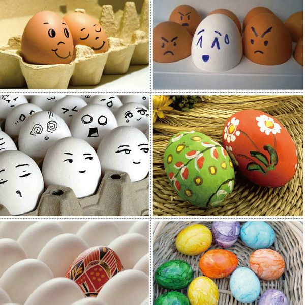 

2019 горячие продажи 6 см деревянные имитационные яйца дети diy ручная роспись граффити игрушки пасхальный подарок обучение рисование различ