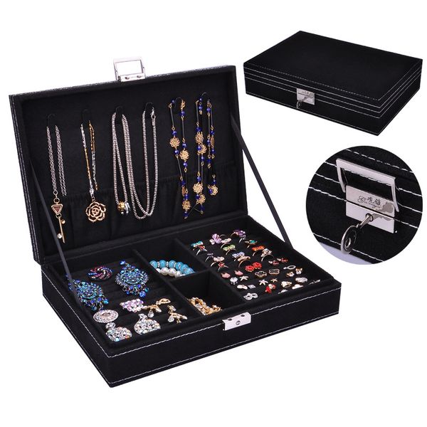 

sell fashion choice high-grade flannel jewelry boxes, ring boxes,earrings jewel case for gift 2019 new style wedding gift, Pink;blue