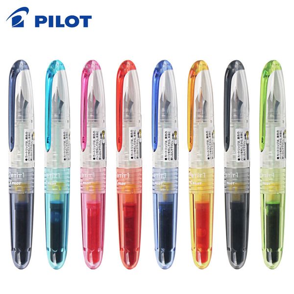 

1pcs japan pilot fountain pen gentle pen spn-20f student stationery japanese ins special color mini children can change ink bags