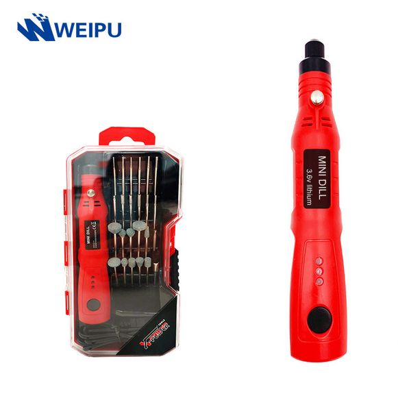 

cordless mini electric drill power tools 3.6v rechargeable grinder grinding accessories set 3speed engraving pen for dremel