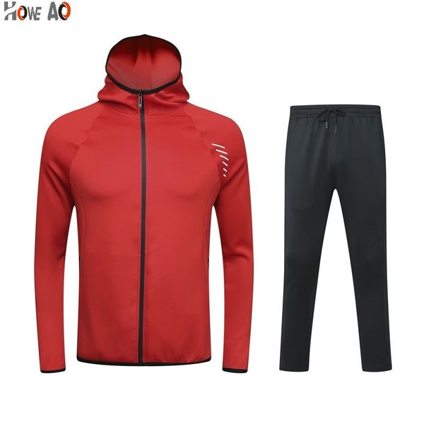 

howe ao men brand hoodies gym sport set training fitness bodybuilding sweatshirt outdoor sportswear male hooded jacket hoodies, White;black