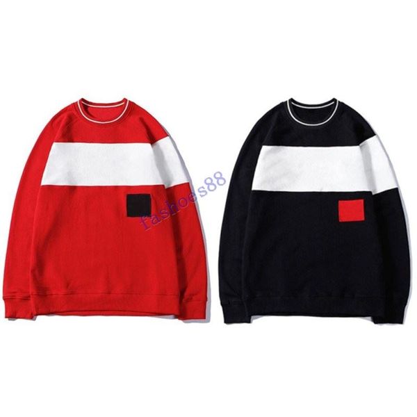 

роскошные мужские дизайнерские толстовки мужчины женщины письмо вышивка толстовка толстовка повседневная толстовка пуловер с длинным рукавом, Black