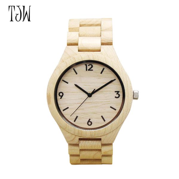 

simple fashion nature wood watch analog sport bamboo genuine for men women wooden bamboo watch ll@17, Slivery;brown