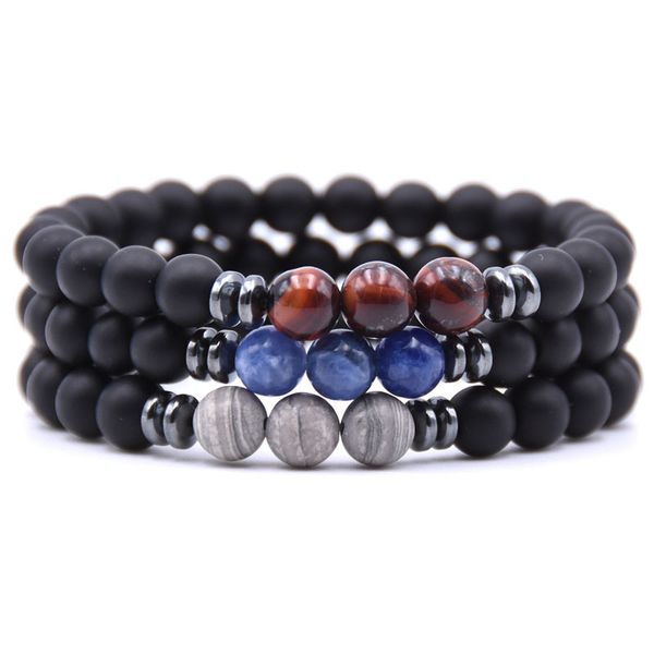 

new black lava stone chakra beads essential punk bracelet balance yoga pulseira feminina buddha jewelry pulseras dropshipping, Golden;silver