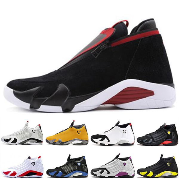 

NEW 14 14s zipper Dark blue champagne Red black Mens Basketball Shoes 14s XIV Last Shot Red Suede Men Sport Designer Athletics Sneakers
