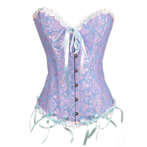 

plus size royal corset floral bustier xs-6xl bandage corset, Black;white
