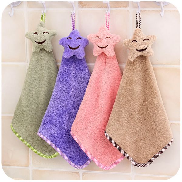 

висячие полотенце мультфильм звезды стиль коралловые бархат нет пролить dishcloth кухни утолщенного абсорбент dishcloth полотенце теплоизоля