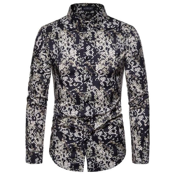 

mens casual fashion shirt and button long sleeve slim fit printting pattern t shirts outdoor sport male designer shirts, White;black