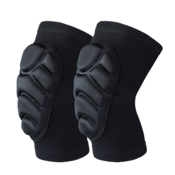 

1par breathable men knee pad basketball crashproof leg sleeve protector antislip compression knee support cinta kinesiologica b1, Black