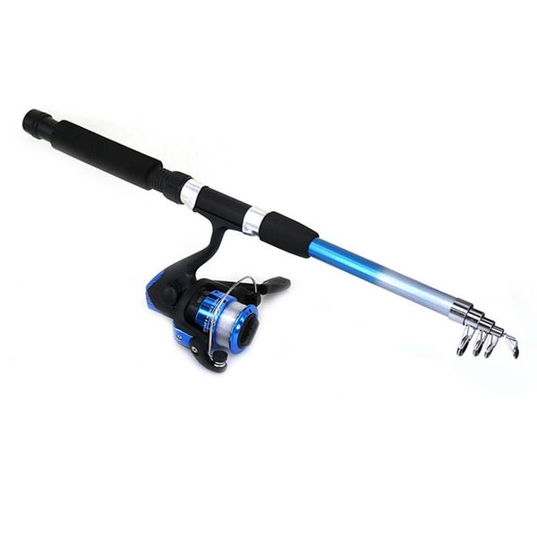 

beginner children's fishing set fishing reel double brake front fishing tackle rod combo aluminum alloy lightweight portable