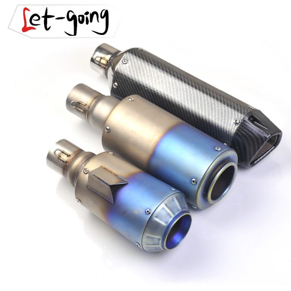 

universal 51mm motorcycle exhaust pipe motorbike yoshimura motocross for gp dirt bike pit bike yamaha msx125 grom z125 250