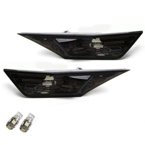 

smoked lens white led bulb front side marker light kit for 2016-up h onda civic sedan/coupe/hatchback