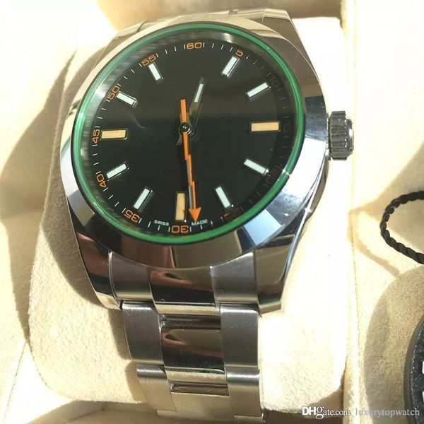 

2019 sale mens watch automatic watches for men wristwatch sapphire glass stainless steel original clasp 116610, Slivery;brown