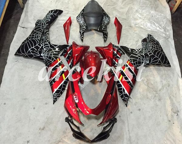 

4gifts new abs motorcycle fairings kits fit for suzuki gsx-r600 gsx-r750 k11 l1 2011 - 2016 11 12 13 14 15 16 bodywork set custom red black
