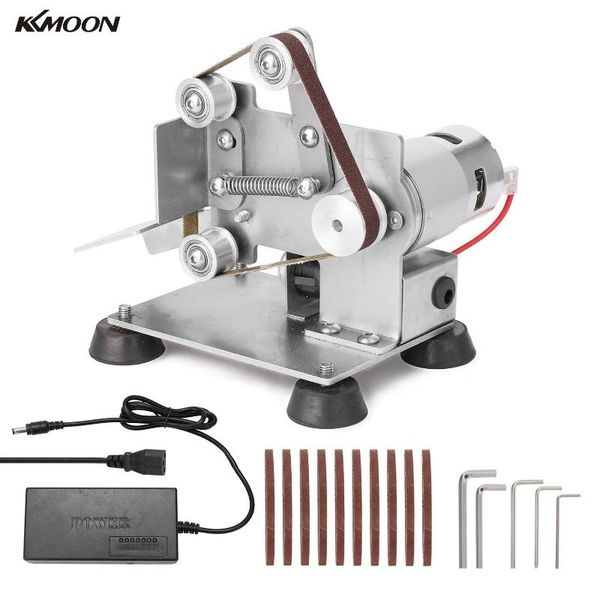 

kkmoon multifunctional professional portable electric belt sander grinder diy polishing grinding machine cutter edges sharpener
