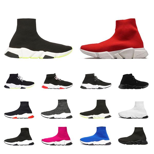 

balenciaga носки, обувь для мужчин, женщин speed ​​trainer дизайнеры высшего качества тройной черный pinks breathale кроссовки на коленях са