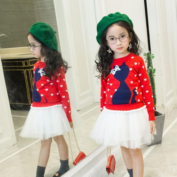 

girls sweater children's clothing baby knit shirt casual sports jacket basecoat, Blue