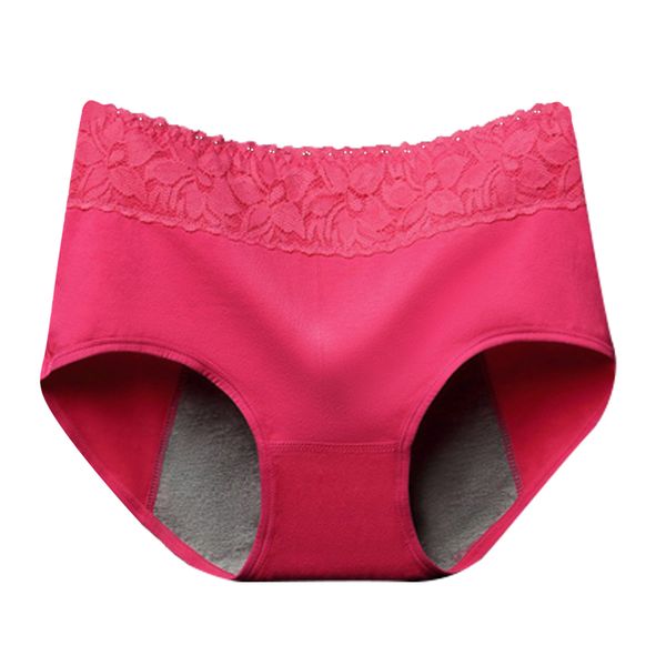 

womens period panties cotton leakproof physiological underpants underwear, Black;pink