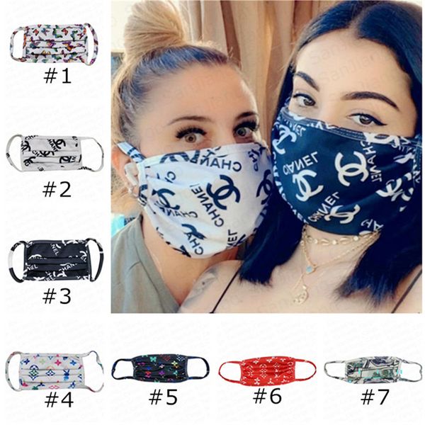 

fashion face masks designer mask washable ultraviolet-proof dustproof respirator cycling sports print mouth masks men women outdoor e4105