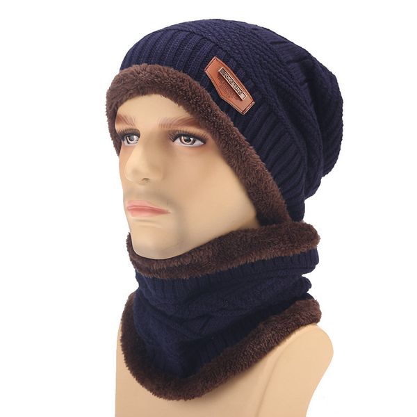 

2019 fashion winter hats for women beain hat kitted big ball gorro invierno mujer winter scarf and hat set keep warm, Blue;gray