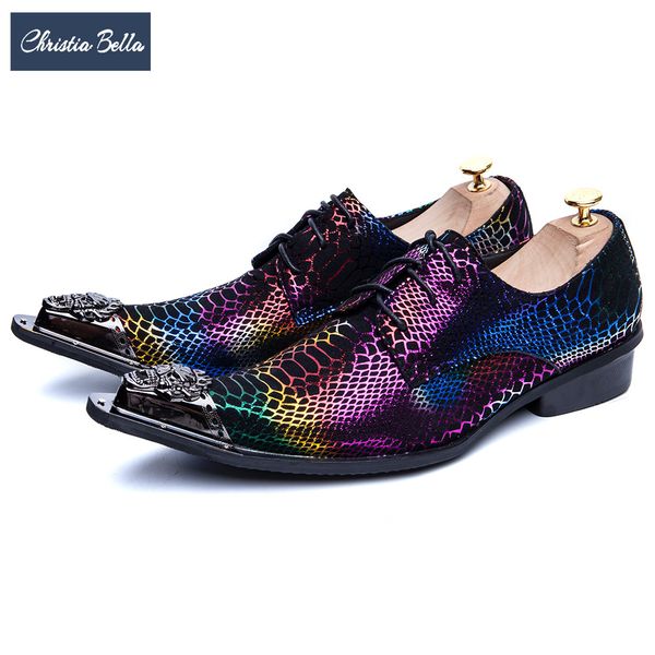 

christia bella designer multicolor suede leather men oxford shoes big size wedding party dress shoes pointed toe men brogue shoe, Black