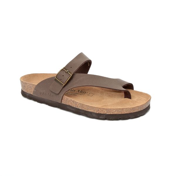 

John May Brown Woman's Slipper Ga-Jm-17113 Mephisto-Bio Nobuk Mocca