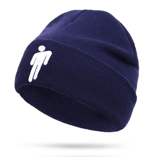

winter saints cotton new car beanies cap gorros embroidery knitted hat for men women casual warm knit cap wool hats, Blue;gray