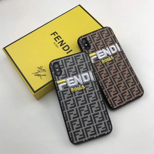 

2019 new arrival cellphone case for iphonexsmax xr xs 7plus/8plus 7/8 6s/6sp6/6s f letters embroidery protective back cover 2 style