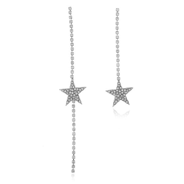 

retro girl fashion earrings 925 asymmetric earrings, Golden;silver