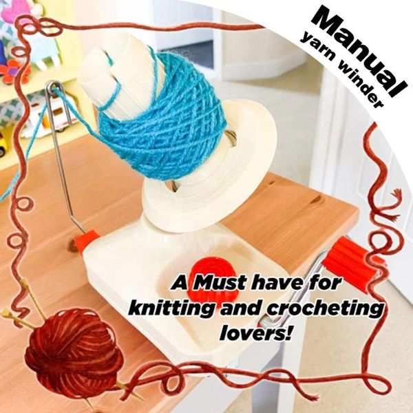 

sewing accessories quick yarn fiber string ball wool holder hand operated home knitting tool costura acessorios para costura, Black