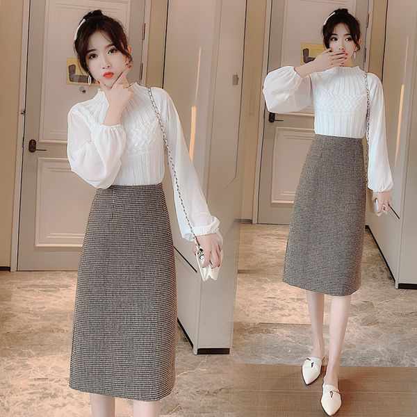 

fa8106 2019 new autumn winter women fashion casual skirt kawaii plus size skirt plus size high waist, Black