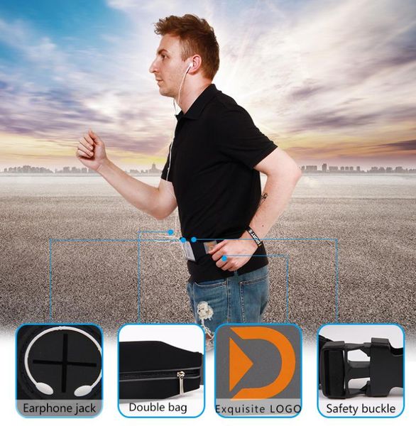 

belt pouch polyester waterproof cycling bum bag outdoor phone anti-theft pack belt bags sports running waist pocket jogging