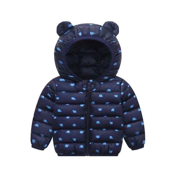 

baby coat autumn winter children's cotton clothes baby windbreaker boys girls cotton jackets, Blue;gray