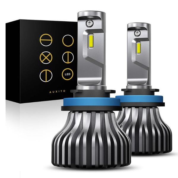 

auxito н4 н7 н8 н11 нв3 нв4 9007 9012 светодиодные лампы led автомобильные фары высокая низкая луч 40 вт 9000lm но авто фары чип 1860 свет а