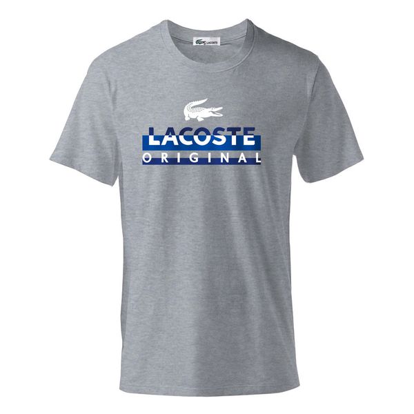 

summer designer t shirts for men solid white black blue colors t shirt mens clothing brand t-shirt short sleeve tshirtpolos shirt s-3xl, Gray