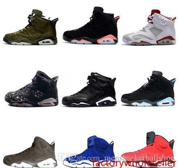 

basketball shoes men 6 6s reflective infrared unc nrg tinker gatorade carmine oreo 2019 navy cat sneakers designer man baskets shoes