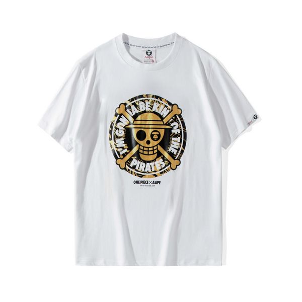 

aape mens tees mens womens designer print t shirt mens ap designer cute cartoon printing t shirt a bathing ape designer tee, White;black