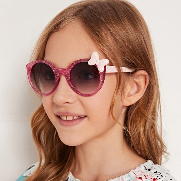 

children sunglasses girls 2020 pink cat eye glasses shades vintage round sun glasses for children, Blue