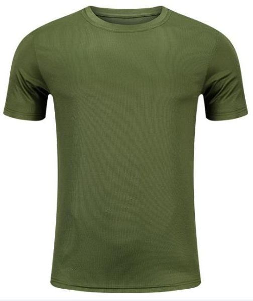 

2019 men's tight clothes running short-sleeved quick-drying t-shirt 2227, Black;blue