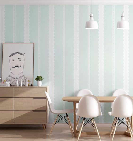 

3d self adhesive wallpaper kids room furniture wall decals elegant lace striped wallpapers 60cm width living room decor ez257