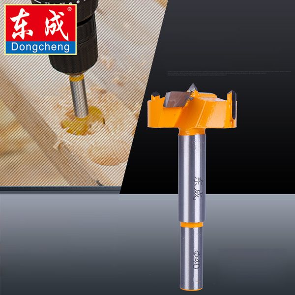 

dongcheng 16mm-35mm forstner tips woodworking tools boring wood working hole opener saw cutter hinge drill bit bits round shank