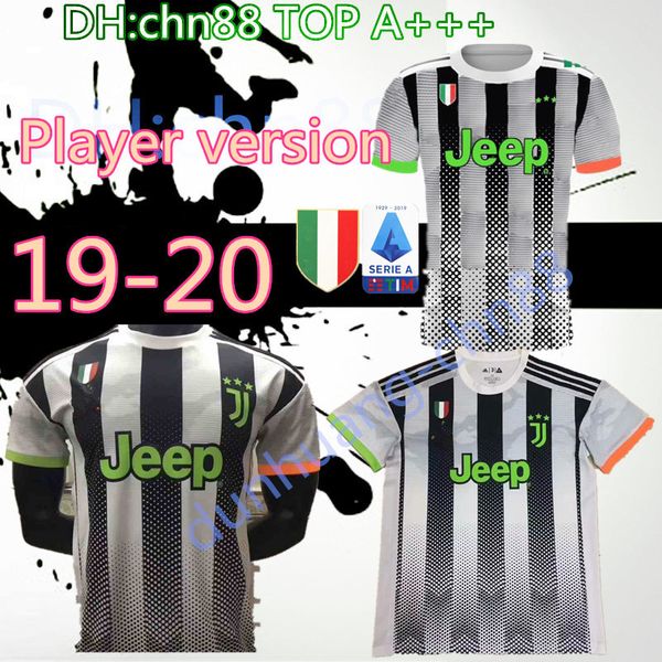 

New player ver ion 2019 2020 fourth ronaldo juventu occer jer ey 19 20 juve de ligt dybala higuain buffon d co ta football hirt, Black;yellow