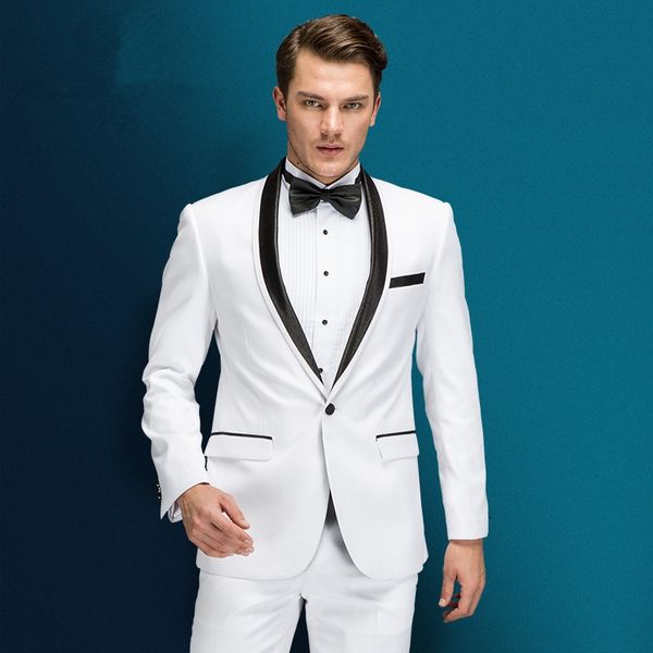 

customize shawl lapel groomsmen one button groom tuxedos men suits wedding/prom/dinner man blazer(jacket+pants+tie) aa028, Black;gray