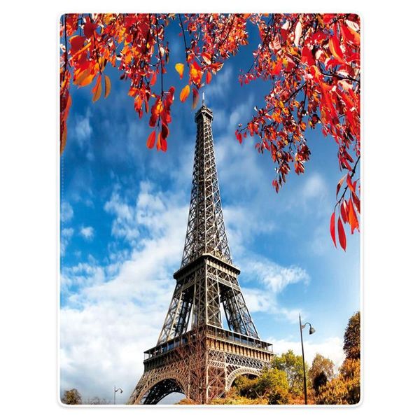 

blankets hommomh 60 "x80" blanket throw comfortable warm soft plush sofa paris tower
